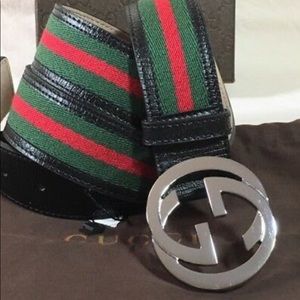 🆕 Gucci GG iconic ribbons leather Belt